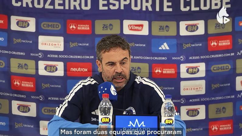 Técnico do time mineiro analisa a partida e fala sobre o que faltou para a equipe sair vitoriosa do confronto contra o Palmeiras.