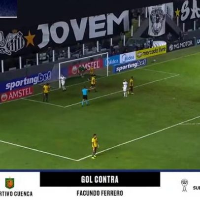 Goleiro marca contra e Santos avança aos play-offs da Sudamericana