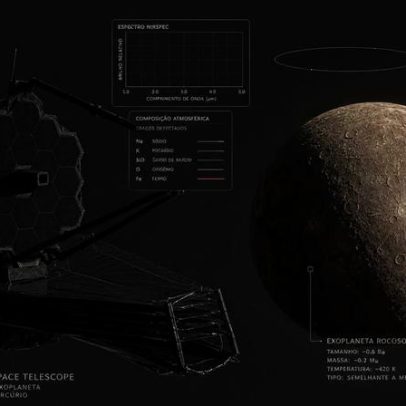 James Webb encontra exoplaneta rochoso similar a Mercúrio a 49 anos-luz