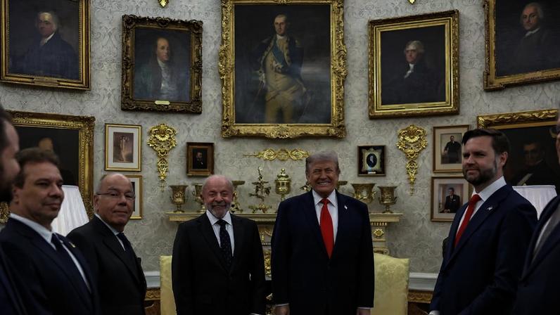 Lula e Trump na Casa Branca