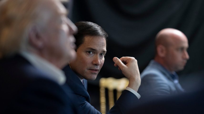 Marco Rubio acompanhou Donald Trump durante encontro com Xi Jinping