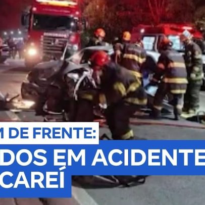 Colisão frontal mobiliza Bombeiros em rodovia de Jacareí