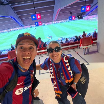 Casal brasileiro viaja para acompanhar Barcelona campeão espanhol