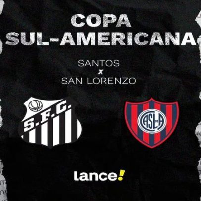 Santos x San Lorenzo: horário, transmissão e escalações da Sul-Americana