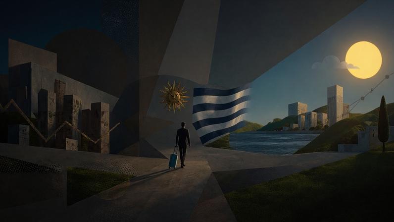 Ambiente institucional mais estável e previsível são pontos fortes para investir no Uruguai (Foto: Imagem criada utilizando Dall-E/Gazeta do Povo)