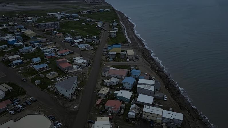 Utqiaġvik, no Alasca, anteriormente conhecida como Barrow, é a cidade mais ao norte dos Estados Unidos