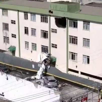 Moradores de prédio atingido por avião ficam em choque, sem risco, dizem Bombeiros