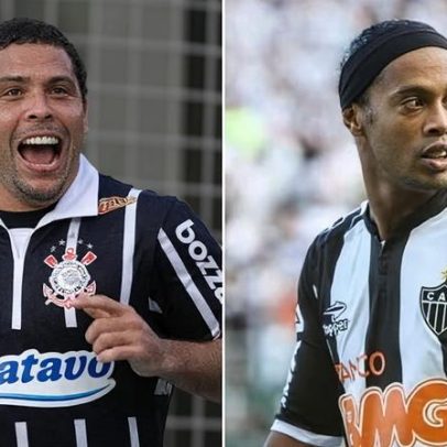 Ronaldo e Ronaldinho: passagem pelos times Corinthians e Atlético-MG