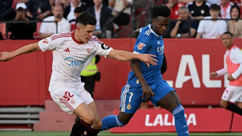 Real Madrid derrotou o Sevilla com gol de Vini Jr.