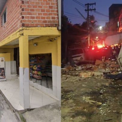 Antes e depois de casas destruídas por explosão na zona Oeste de SP
