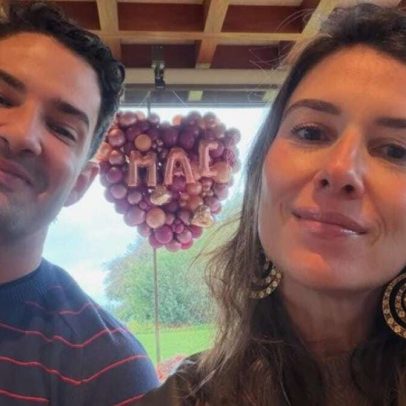 Rebeca Abravanel é vista passeando com o filho ao ar livre