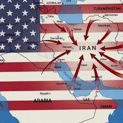 Trump divulga imagem com setas sobre o Irã e amplia pressão