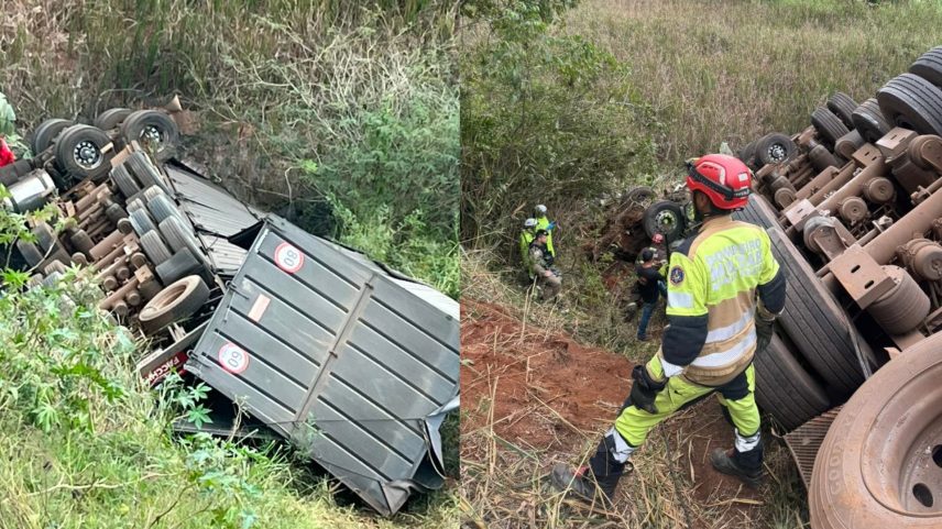 Quando as equipes de resgate chegaram ao local, o motorista já não apresentava sinais vitais