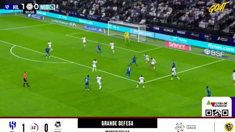 Al Hilal - Neom SC 1 - 0 | DEFESA DO GOLEIRO - Marcin Bulka