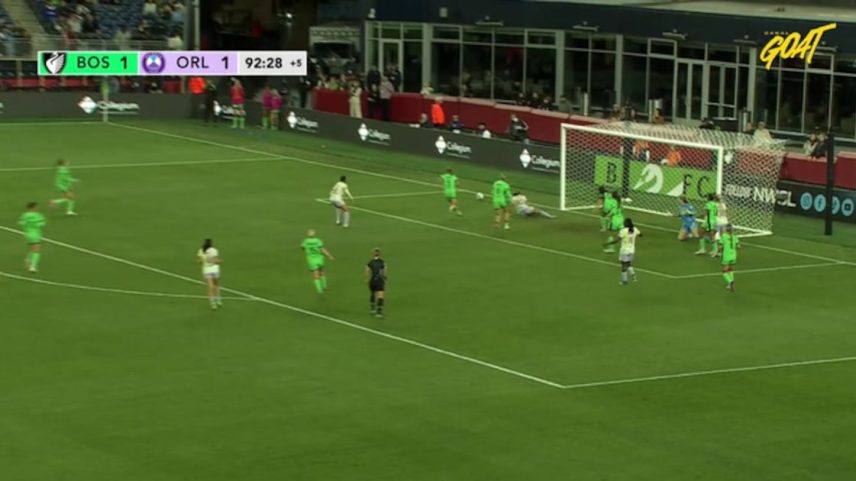 Boston Legacy 1 x 1 Orlando Pride; defesa da goleira Casey Murphy