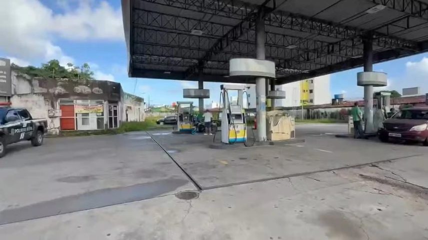 Posto de combustíveis foi alvo de criminosos em João Pessoa (Foto: Divulgação/Polícia Civil)