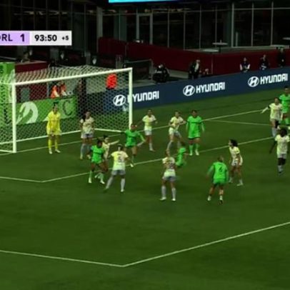 Pênalti marcado no confronto Boston Legacy vs Orlando Pride