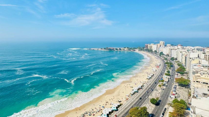 Praia de Copacabana, no Rio de Janeiro