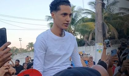 O rapper Oruam, quando deixou o Complexo Penitenciário de Gericinó, em Bangu, no Rio de Janeiro