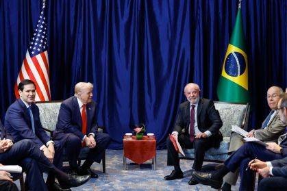 Encontro entre Donald Trump e Lula