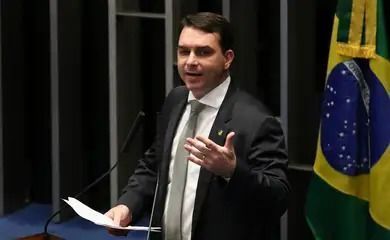 O senador e pré-candidato a presidência Flávio Bolsonaro (PL-RJ)