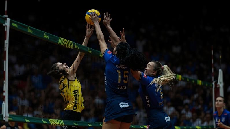 Minas x Praia Clube na semifinal da Copa Brasil de Vôlei Feminino 2026 (Foto: Rafael de Paula/Usina de Ideias/CBV)