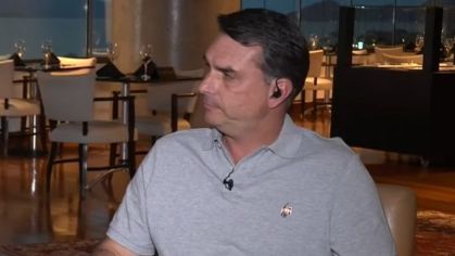 Flávio Bolsonaro em entrevista à CNN