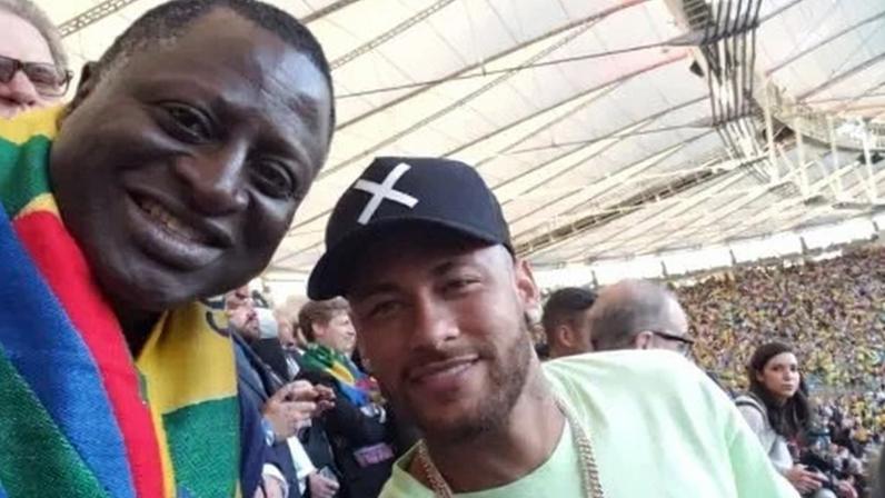 O deputado Hélio Lopes (PL-RR) e o jogador de futebol Neymar Jr.