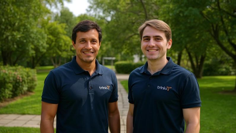 Pablo Staubli e Theo Ribeiro, cofundadores da Trinio: 'Com o crescimento do e-commerce na pandemia, percebemos uma oportunidade enorme de resolver dores que o mercado ainda ignorava' (Divulgação)
