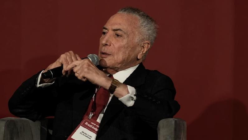 Michel Temer no Fórum VEJA Brazil Insights Nova York
