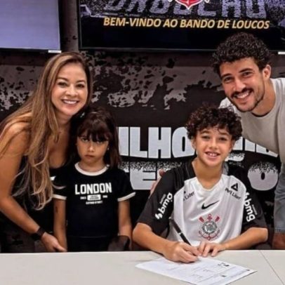 Filho de 11 anos do zagueiro Gustavo Henrique assina com o Corinthians