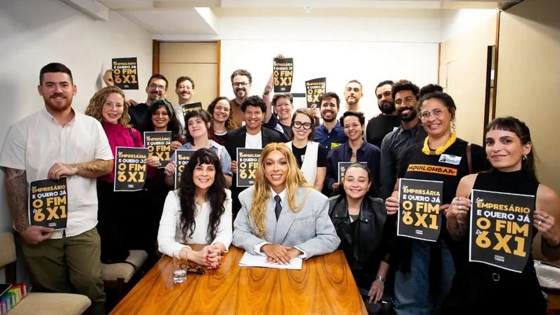 Reunião da deputada Erika Hilton com empresário favoráveis ao fim da escala 6x1