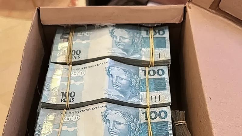 Dinheiro encontrado pela PF