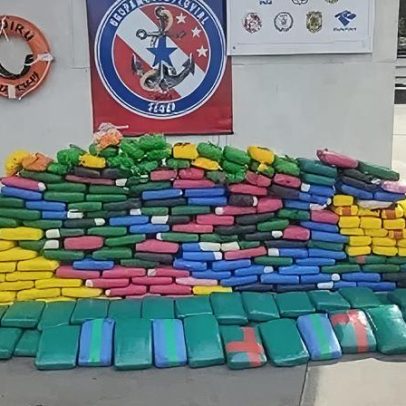 Apreensão de mais de 350 kg de drogas em porão de barco no Pará
