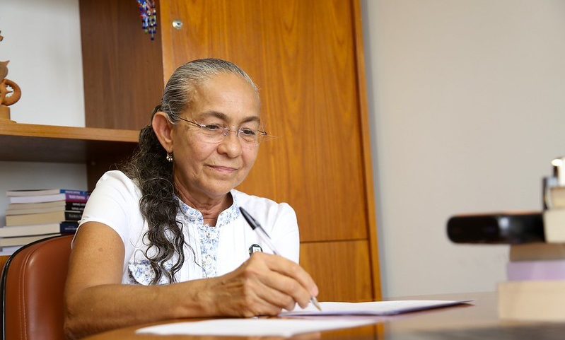 Heloísa Helena protocolou mandado de segurança no STF (Leo Cabral/Divulgação)