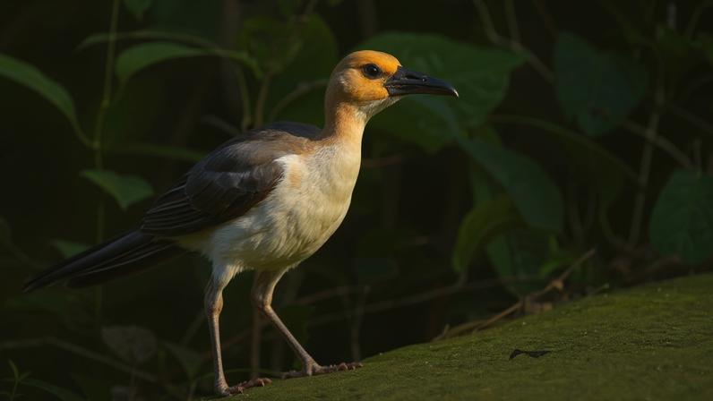 The remnants of Upper Guinean Tropical Rainforest within Sierra Leone are home to a multitude of species, many of them threatened, such as the white-necked rockfowl (Picathartes gymnocephalus). Image by Charles J. Sharp via Wikimedia Commons (CC BY-SA 4.0).