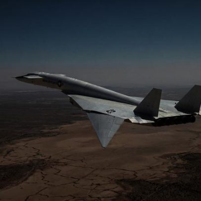 Bombardeiro experimental supersônico dos EUA atinge altitudes com compressão