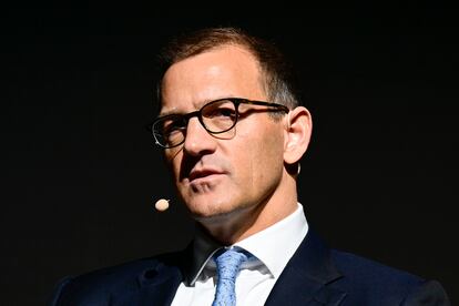 El empresario checo Daniel Kretinsky, durante su participación en una conferencia en Praga en 2023.