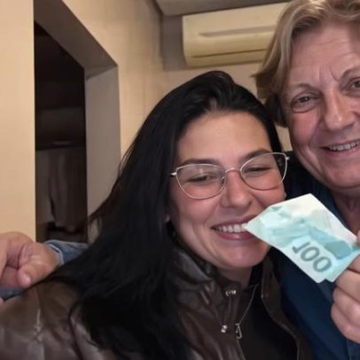 Ana Castela, milionária, ganha R$ 100 da avó e sorri toda vez