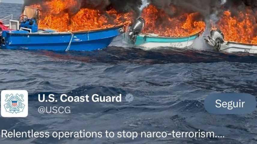 Guarda Costeira dos EUA publicou vídeo de operação contra barcos supostamente ligados ao narcotráfico ao som de NSYNC