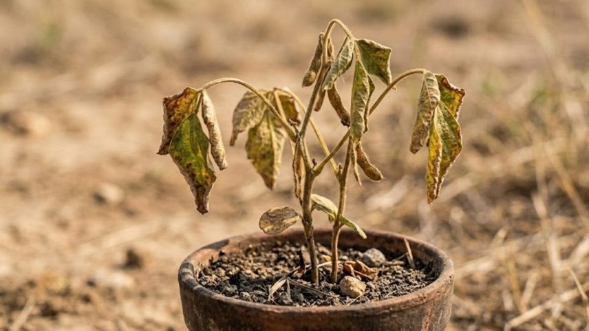 Plantas reduzem fotossíntese para sobreviver ao estresse ambiental extremo (Imagem: Fala Ciência via Gemini)