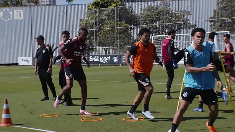 Neste sábado (02), o Corinthians treinou no CT Dr, Joaquim Grava de olho no confronto contra o Mirassol, em partida válida pela 14ª rodada do Campeonato Brasileiro 2026.