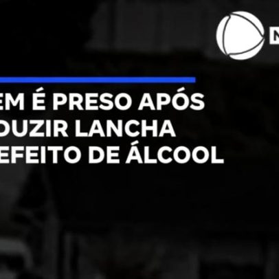 Jovem é preso por conduzir lancha sob efeito de álcool