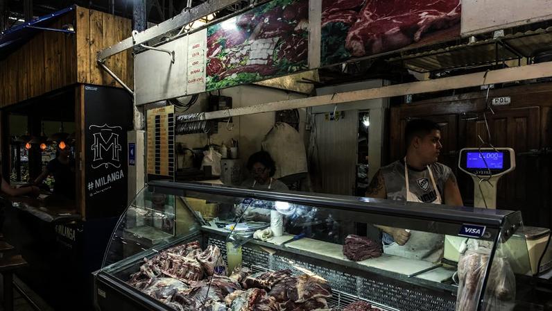 Açougue em Buenos Aires: Argentina registra uma das maiores taxas da região.