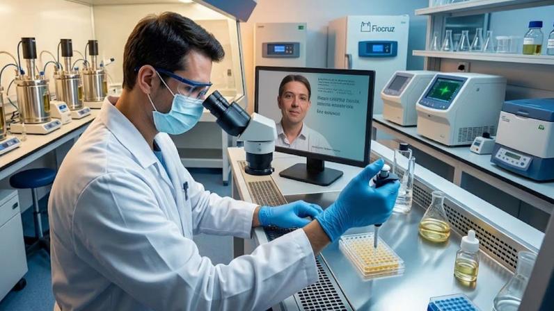 Fiocruz inicia produção de terapia CAR-T no Brasil. (Foto: Fala Ciência via Gemini)