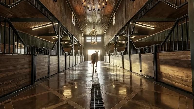 Nesta luxuosa propriedade equestre no Texas, o cliente equino tem sempre razão