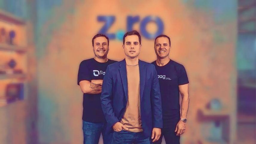 João Fraga, CEO da Paag (à esq.), Edisio Pereira Neto, CEO do Z.ro Global Payments, e Ricardo Vidal, CSO da Paag