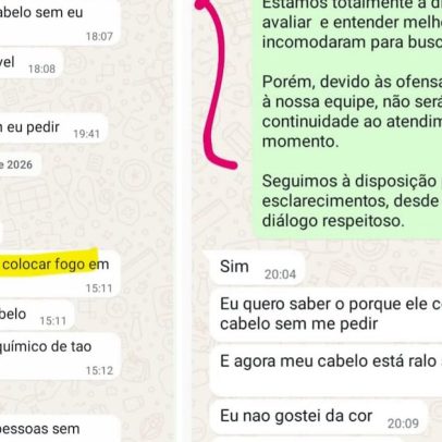 Cliente que agrediu cabeleireiro com faca em SP envia mensagens de ameaça