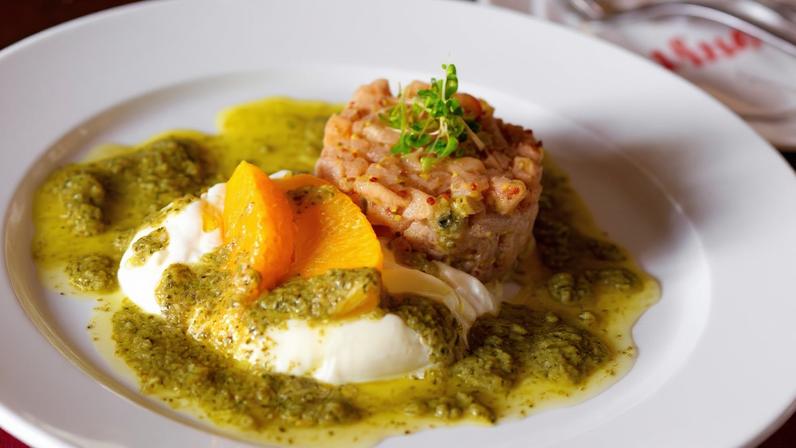 Atum com burrata. Foto: Divulgação: Vino!