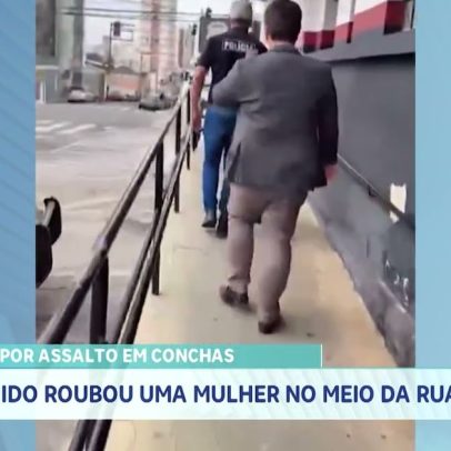 Homem é preso por assalto em Conchas após roubo a mulher na rua